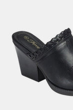 Load image into Gallery viewer, Forever Link Pointy Toe Slip On Chunky Mules