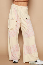 Load image into Gallery viewer, POL Crochet Contrast Drawstring Wide Leg Pants