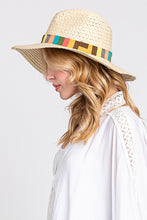 Load image into Gallery viewer, Fame Contrast Wide Brim Straw Hat