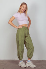 Load image into Gallery viewer, VERY J Elastic Waist Woven Cargo Pants