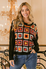 Load image into Gallery viewer, BiBi Granny Square Front Long Sleeve Top