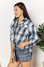 Load image into Gallery viewer, Mandy Plaid Dropped Shoulder Shirt