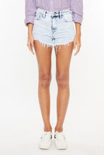 Load image into Gallery viewer, Kancan High Rise Frayed Hem Denim Shorts