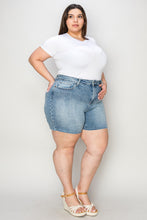 Load image into Gallery viewer, Judy Blue Full Size High Waist Raw Hem Denim Shorts