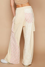 Load image into Gallery viewer, POL Crochet Contrast Drawstring Wide Leg Pants