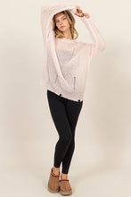 Load image into Gallery viewer, HYFVE Distressed Long Sleeve Knit Top