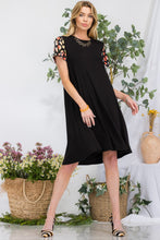 Load image into Gallery viewer, Celeste Full Size Leopard Short Sleeve Dress with Pockets