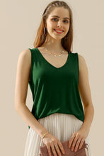 Load image into Gallery viewer, Ninexis Full Size V-Neck Curved Hem Tank