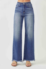 Load image into Gallery viewer, RISEN High Waist Raw Hem Wide Leg Jeans