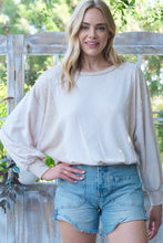 Load image into Gallery viewer, Hailey &amp; Co Rib and Two Tone Knit Mixed Top