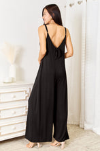 Load image into Gallery viewer, Double Take Full Size Soft Rayon Spaghetti Strap Tied Wide Leg Jumpsuit