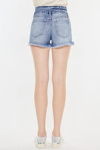 Load image into Gallery viewer, Kancan High Rise Frayed Hem Denim Shorts