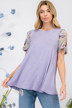 Load image into Gallery viewer, Celeste Full Size Open Tie Sleeve Round Neck Blouse