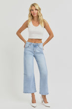 Load image into Gallery viewer, RISEN Full Size High Rise Seamed Detail Wide Leg Crop Jeans
