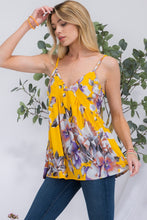 Load image into Gallery viewer, Celeste Full Size Floral V-Neck Cami