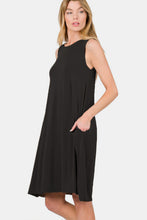 Load image into Gallery viewer, Zenana Full Size Sleeveless Flared Dress with Side Pockets