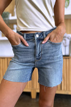 Load image into Gallery viewer, Judy Blue Full Size High Waist Raw Hem Denim Shorts