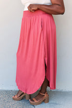 Load image into Gallery viewer, Doublju Comfort Princess Full Size High Waist Scoop Hem Maxi Skirt