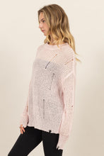 Load image into Gallery viewer, HYFVE Distressed Long Sleeve Knit Top