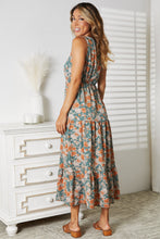 Load image into Gallery viewer, Perfee Floral V-Neck Tiered Sleeveless Dress