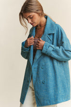 Load image into Gallery viewer, J.NNA Tweed Double-Breasted Long Sleeve Coat