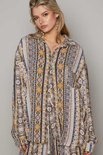 Load image into Gallery viewer, POL Long Sleeve Button Down Printed Shirt