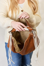 Load image into Gallery viewer, SHOMICO Fringe Detail Contrast Handbag