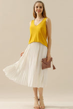 Load image into Gallery viewer, Ninexis Full Size V-Neck Curved Hem Tank
