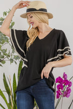 Load image into Gallery viewer, Celeste Full Size V-Neck Lace Trim Flutter Sleeve Top