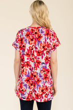 Load image into Gallery viewer, Celeste Full Size Round Neck Short Sleeve Floral T-Shirt