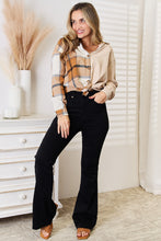Load image into Gallery viewer, Perfee Plaid Print Dropped Shoulder Shirt