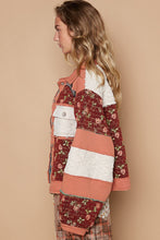 Load image into Gallery viewer, POL Washed Jacquard Color Block Jacket