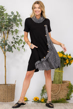 Load image into Gallery viewer, Celeste Full Size Decor Button Short Sleeve Dress with Pockets