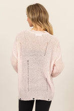 Load image into Gallery viewer, HYFVE Distressed Long Sleeve Knit Top