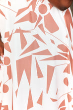Load image into Gallery viewer, Printed Surplice Balloon Sleeve Dress