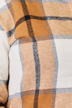 Load image into Gallery viewer, Perfee Plaid Print Dropped Shoulder Shirt