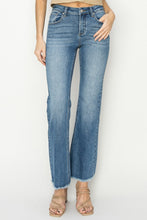 Load image into Gallery viewer, RISEN Mid-Rise Frayed Hem Bootcut Jeans