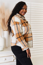 Load image into Gallery viewer, Perfee Plaid Print Dropped Shoulder Shirt