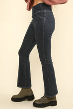 Load image into Gallery viewer, VERY J Washed Denim Stretchy Crossover Waist Leggings