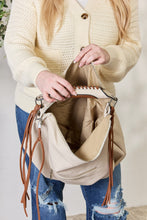 Load image into Gallery viewer, SHOMICO Fringe Detail Contrast Handbag