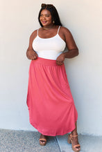 Load image into Gallery viewer, Doublju Comfort Princess Full Size High Waist Scoop Hem Maxi Skirt