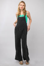 Load image into Gallery viewer, VERY J Texture Washed Wide Leg Overalls