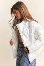 Load image into Gallery viewer, J.NNA Quilted Mock Neck Puffer Jacket
