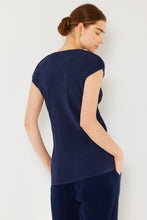 Load image into Gallery viewer, Marina West Swim Rib Pleated Cap Sleeve Top