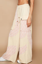 Load image into Gallery viewer, POL Crochet Contrast Drawstring Wide Leg Pants
