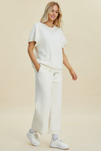 Load image into Gallery viewer, Double Take Full Size Pearl Detail Round Neck Top and Pants Set