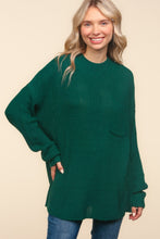 Load image into Gallery viewer, Haptics Full Size Mock Neck Side Slit Knit Top