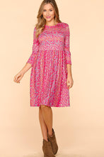 Load image into Gallery viewer, Haptics Round Neck Floral Dress with Pockets