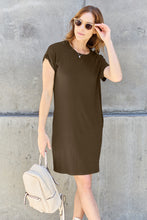 Load image into Gallery viewer, Basic Bae Full Size Round Neck Short Sleeve Dress with Pockets