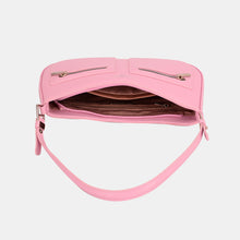 Load image into Gallery viewer, David Jones Front Double Zip Design PU Leather Shoulder Bag